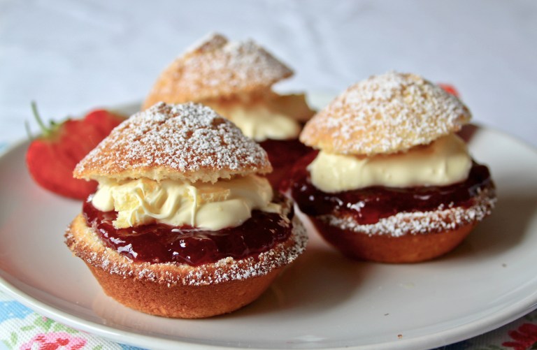 Gluten free scone cupcakes