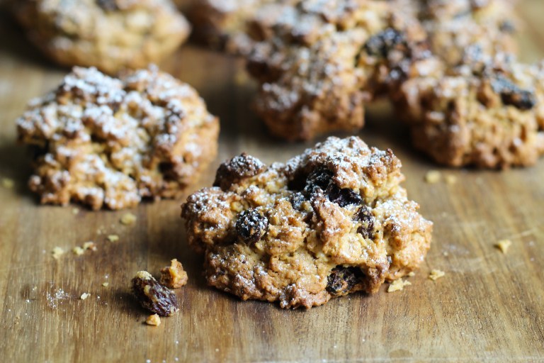 Gluten free oat and fruit rock cakes