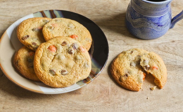 Choc chip and reeses pieces cookies 1