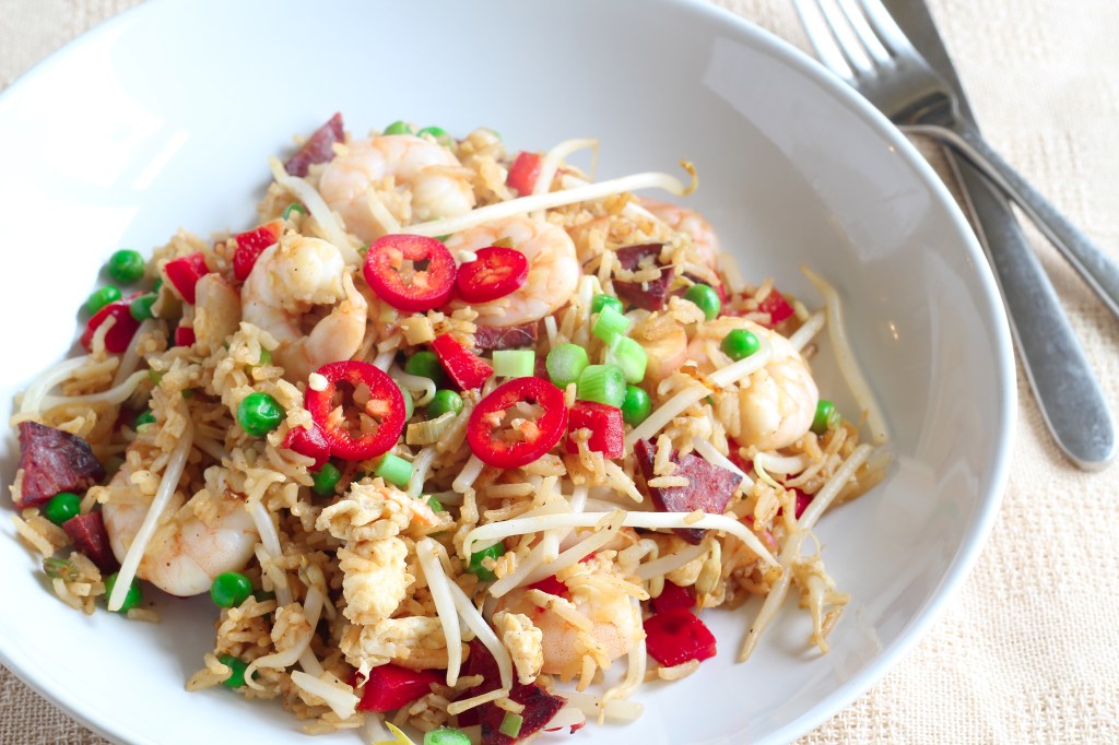 Special Fried Rice with Prawns & Chorizo – snacktothefuture